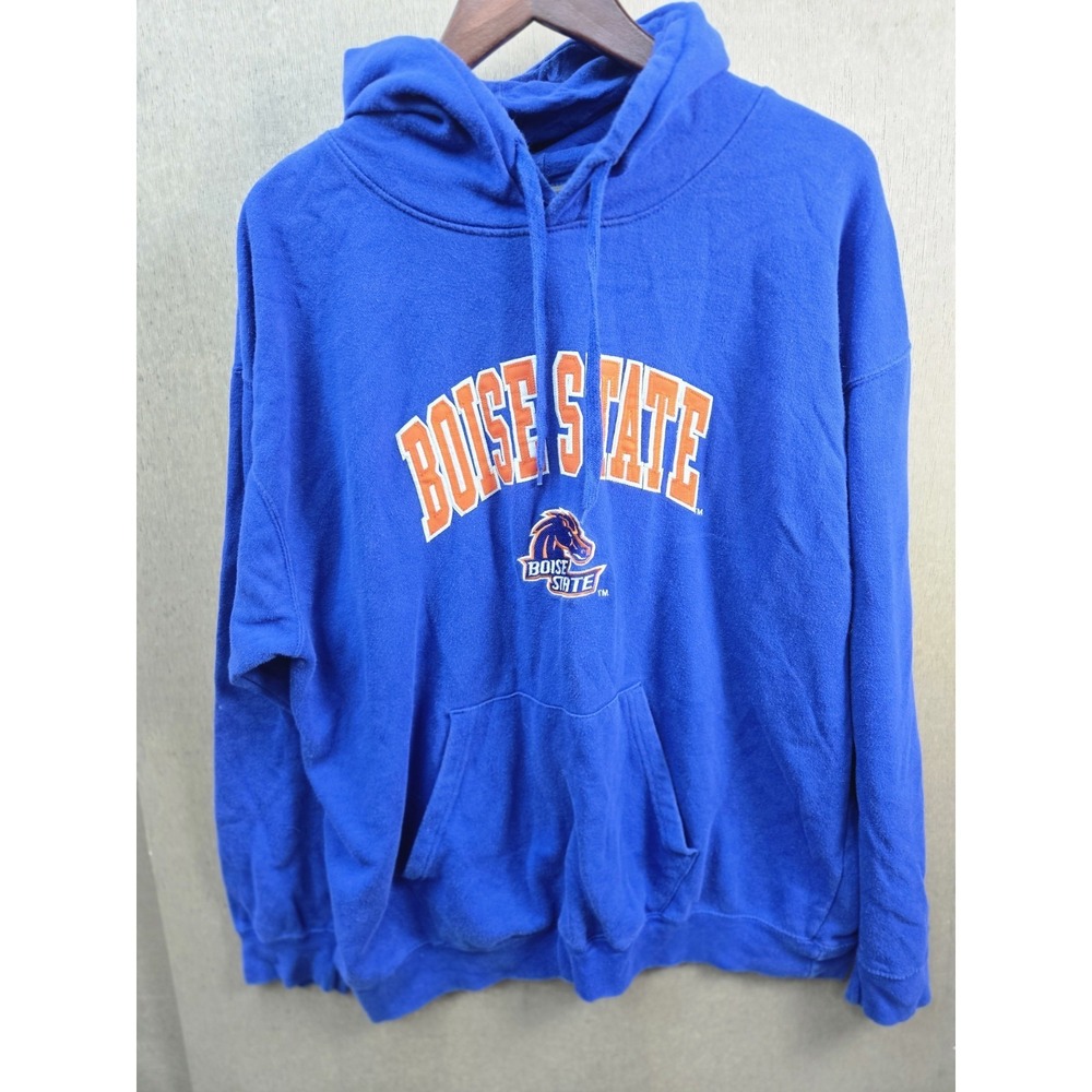 Boise State Broncos Hoodie Adult Blue Pullover Genuine Stuff NCAA